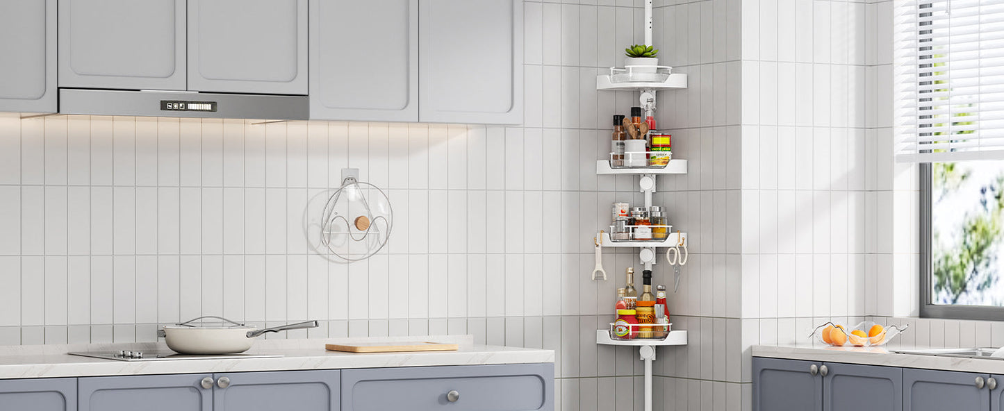 Corner Storage 4-tier Shelf