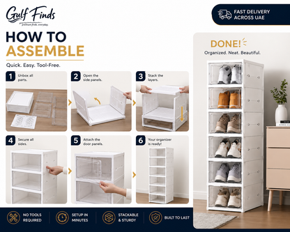 Foldable Storage Boxes  6PC