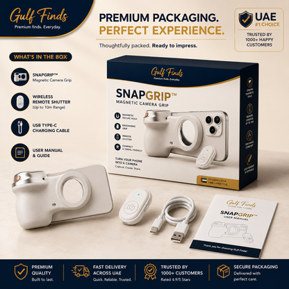 SnapGrip™ Magnetic Camera Grip