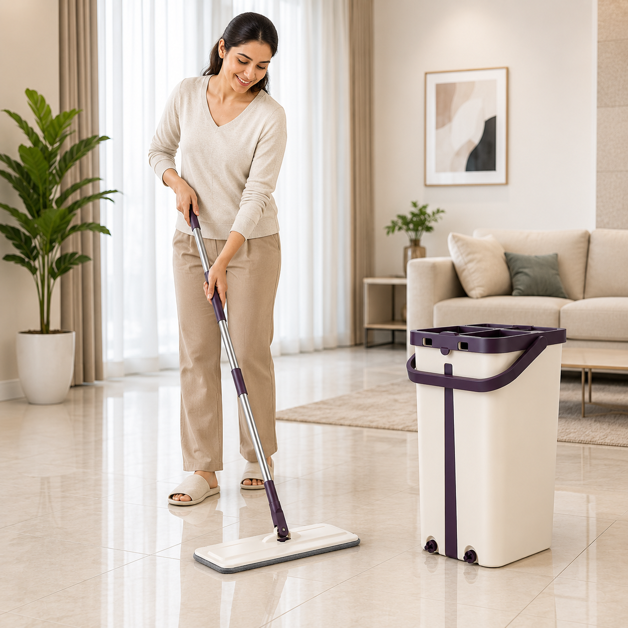 EasyClean 360 Mop & Dual-Bucket Cleaning System